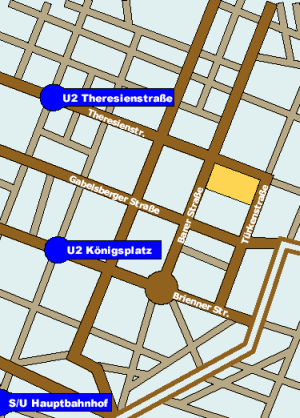 Ausschnitt aus einem Stadtplan